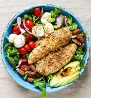 Grilled Chicken and Almond Salad for weight loss